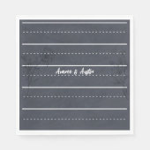 スクールカルボカジュアル結婚ード スタンダードランチョンナプキン (正面)