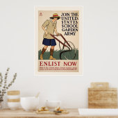 スクールガーデン陸軍に入隊 ポスター (キッチン)