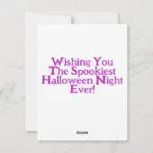 スクールガールとカボチャDinogoblinハロウィーン シーズンカード (裏面)