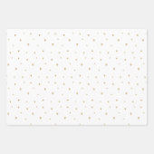 スクールガールブルー&金ゴールドラッピング紙 ラッピングペーパーシート (正面2)