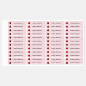 スクールキャンプの名前ラベルにラディバグのアイロン ラベル (シート)