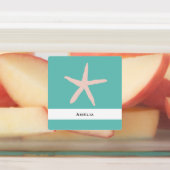 スクールキャンプの防水性ヒトデの名前ラベル ラベル (貼付)