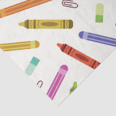 スクールクカラフルライアンと鉛筆パターン 薄葉紙 (詳細)