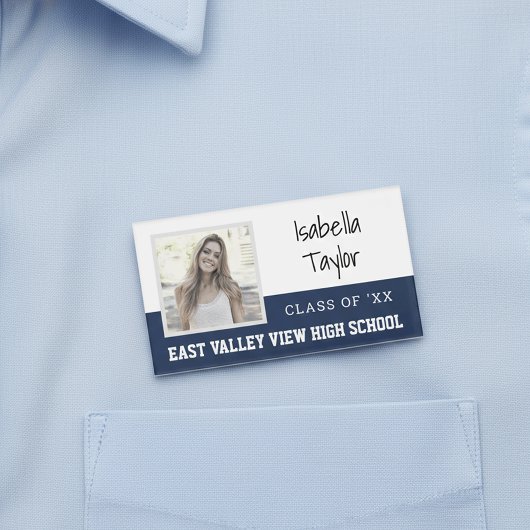 スクールクラスパーソナライズされた懇親会年鑑フォト 名札