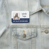 スクールクラスパーソナライズされた懇親会年鑑フォト 名札 (インサイチュ)