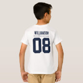 スクールクラブチームリーグ名ラグビー Tシャツ (裏面フル)