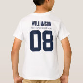 スクールクラブチームリーグ名ラグビー Tシャツ (裏面)