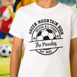 スクールクラブチーム名番号サッカー Tシャツ