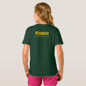 スクールクラブチーム名 カーリング Tシャツ (裏面フル)