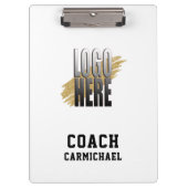 スクールクラブロゴのホワイトコーチの追加 クリップボード (正面)