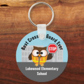 スクールクロスガード安全パトロールありがとう キーホルダー (正面)