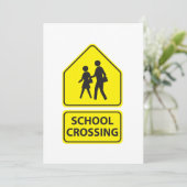 スクールクロッシング標識招待状 招待状 (スタンド正面)