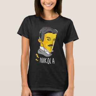 スクールサイエンティストNikolaグラフィック&クールデザインラグ Tシャツ