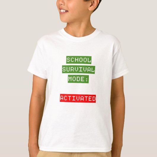 スクールサバイバルモード | バックトゥスクール Tシャツ (正面)