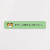 スクールサファリパーソナライズされたー動物イラスト ラベル (デザイン1)