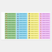 スクールサファリパーソナライズされたー動物イラスト ラベル (シート)