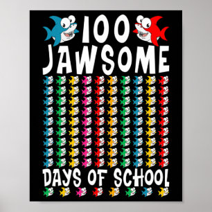 スクールサメの100のユダヤ人日100日Schoの100日目 ポスター