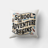 スクールザアドベンチャー開始おもしろい引用文 クッション (裏面)