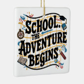 スクールザアドベンチャー開始おもしろい引用文 セラミックオーナメント (右)