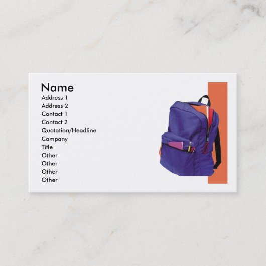 スクールシャッチェル名刺 名刺 (正面)