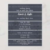 スクールシャルボードカジュアル結婚式招待状 (正面)