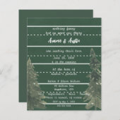 スクールシャルボードカジュアル結婚式招待状 (正面/裏面)