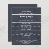 スクールシャルボードカジュアル結婚式招待状 招待状 (正面/裏面)