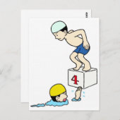 スクールスイムチーム ポストカード (正面/裏面)