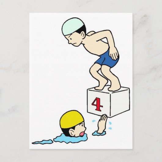 スクールスイムチーム ポストカード (正面)