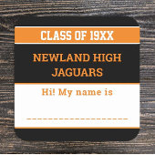 スクールスピリット!カスタムClass懇親会名タグ スクエアシール