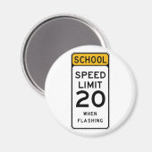 スクールスピード制限20通り標識 マグネット (正面/裏面)