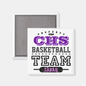 スクールスポーツチーム マグネット (正面/裏面)