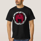 スクールスポーツ私たちは犬をブルドッグのマスコット外に出した Tシャツ (正面)