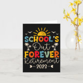 スクールズアウトフォーエバー退職先生退職した20 カード (黄色い花)