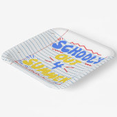 スクールズアウトルーズリーフ紙招待状 ペーパープレート (傾斜あり)