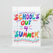 スクールズアウトルーズリーフ紙招待状 招待状 (スタンド正面)