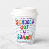 スクールズアウトルーズリーフ紙招待状 紙コップ (裏面)