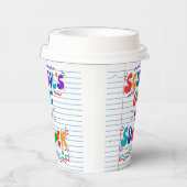 スクールズアウトルーズリーフ紙招待状 紙コップ (右)