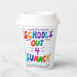 スクールズアウトルーズリーフ紙招待状 紙コップ