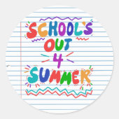 スクールズアウトルーズリーフ紙 ラウンドシール (正面)