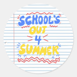 スクールズアウトルーズリーフ紙 ラウンドシール