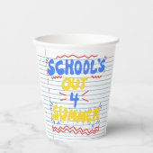 スクールズアウトルーズリーフ紙 紙コップ (正面)