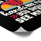 スクールソーシャルワーカー評価レトロ日没 ポスター (角)