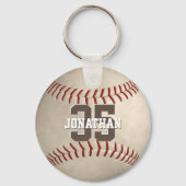 スクールチームと選手の名前の汚れた野球 キーホルダー (裏面)