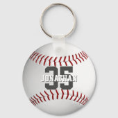 スクールチームと選手の名前シンプル野球 キーホルダー (裏面)