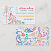 スクールドードルビジネスカード 名刺 (正面/裏面)