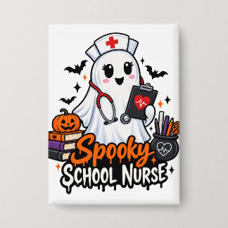 . スクールナースのハロウィングッズ 缶バッジ