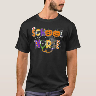 スクールナースのハロウィンコスチューム 登録看護師ライフ Tシャツ