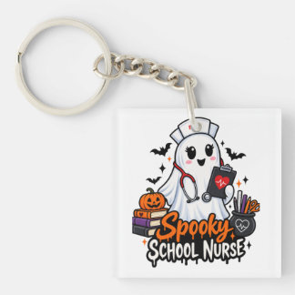 . スクールナースのハロウィン仮装 キーホルダー