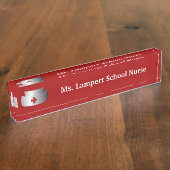 スクールナースデスクネパルテ デスクネームプレート (側面)